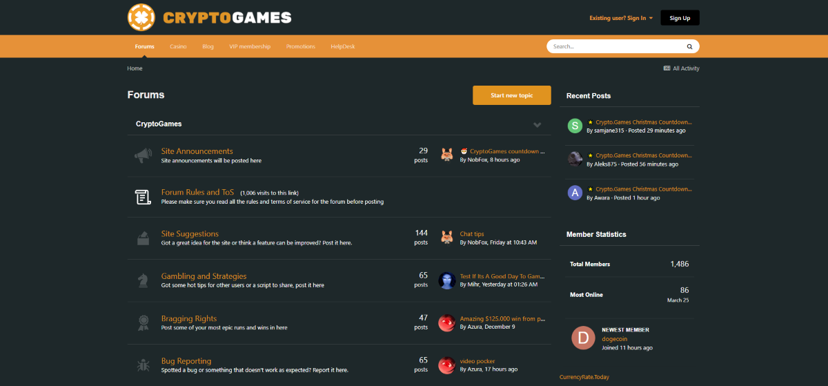 The Crypto.Games Forum