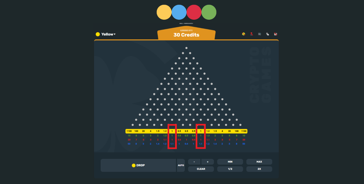 crypto.game plinko