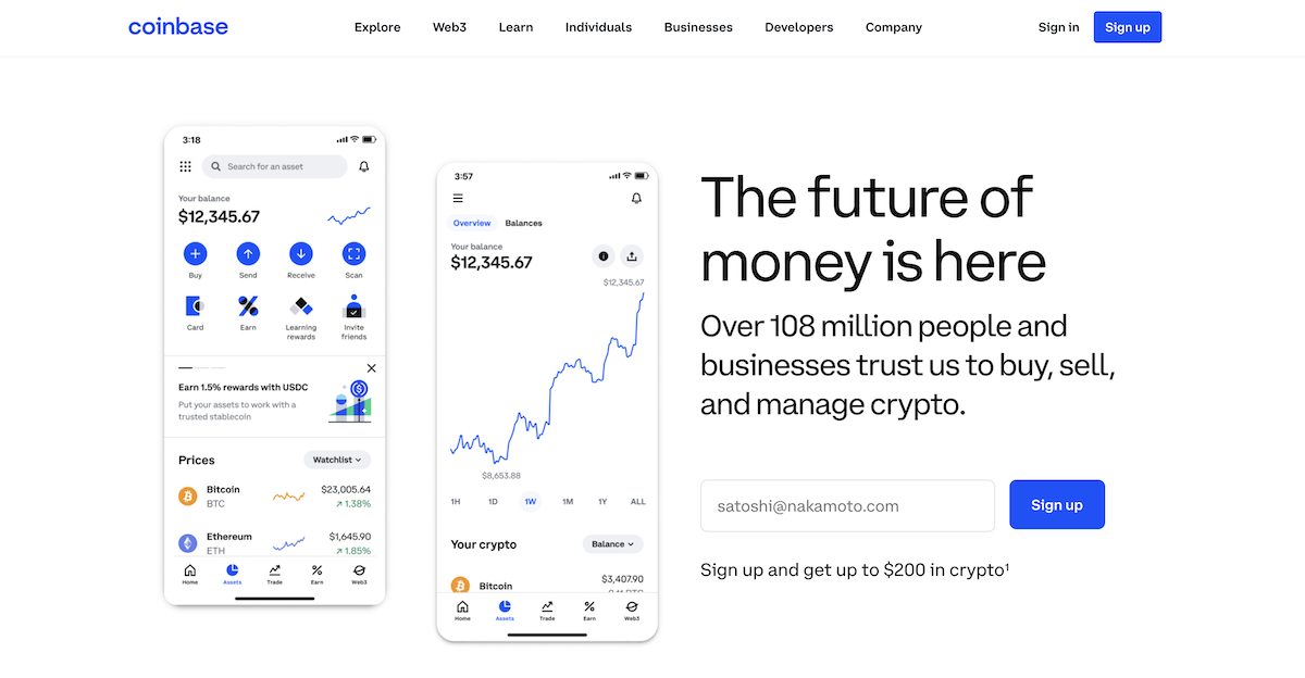 coinbase crypto exchange