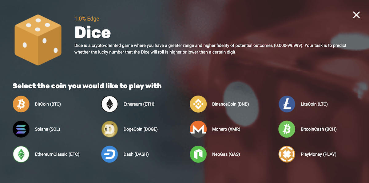 cryptogames payment methods