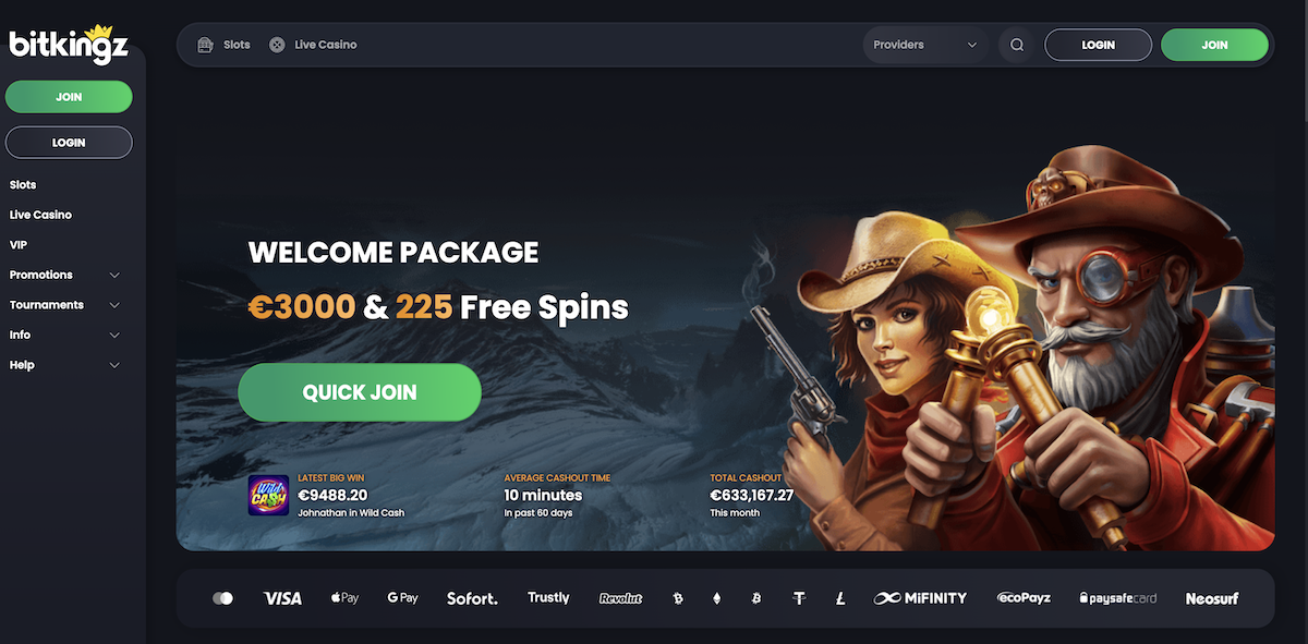 new home page bitkingz