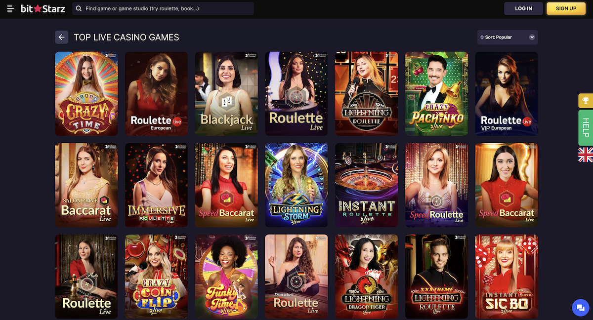 bitstarz live casino games