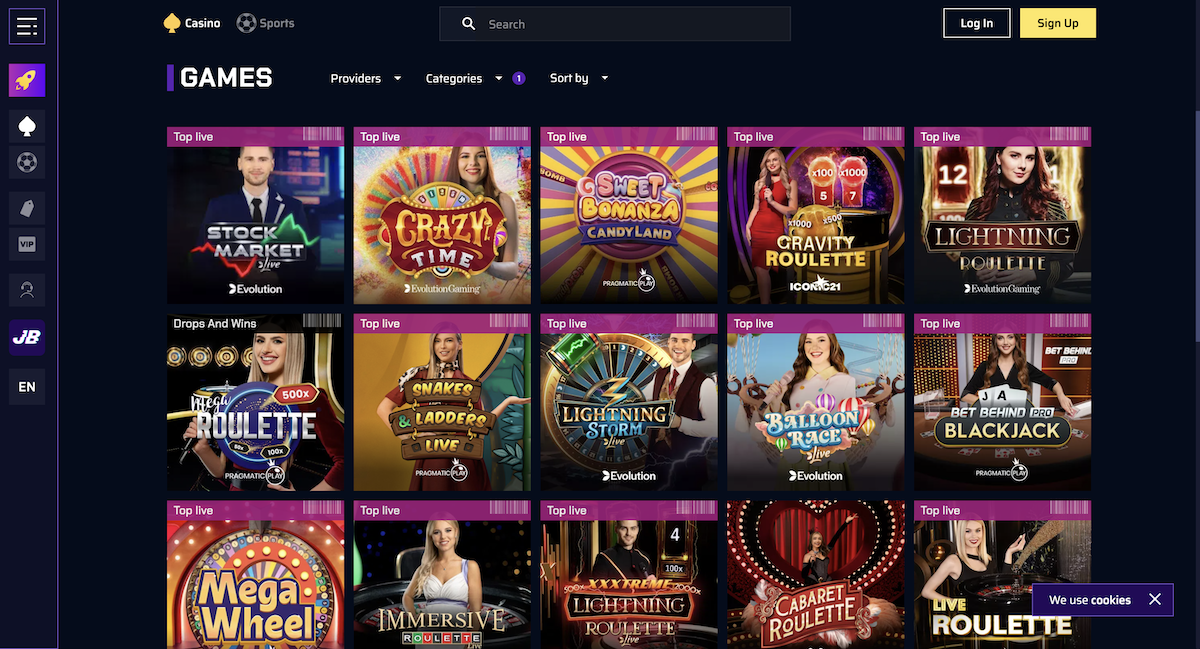 justbit casino live dealer games
