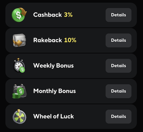 bonuses and promotions for returning players