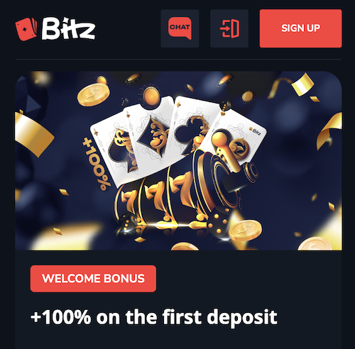 100% welcome bonus