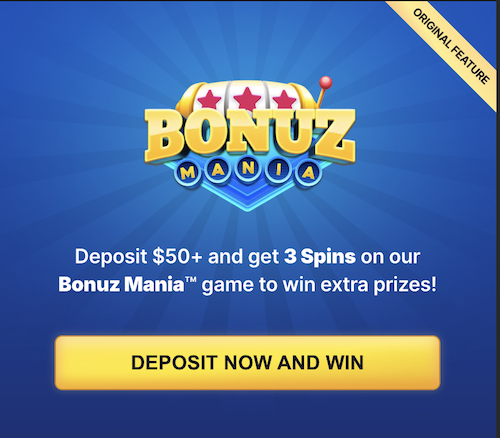 bonuz mania free spins