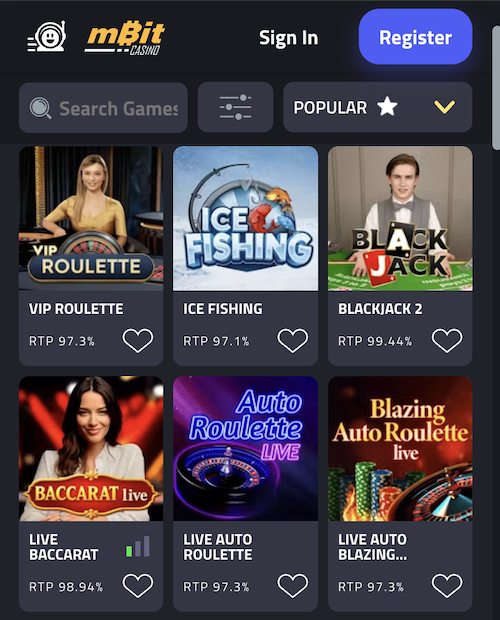 live casino games