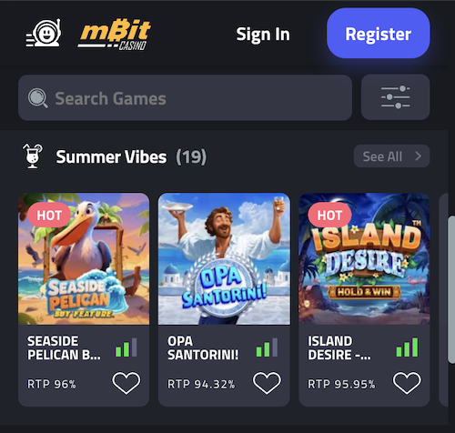 summer slots at mbit casino
