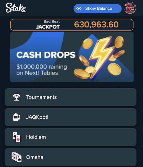 stake casino poker tournaments