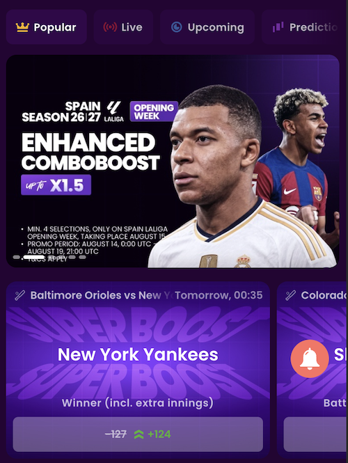 sports betting platform and enhanced comboboost promos