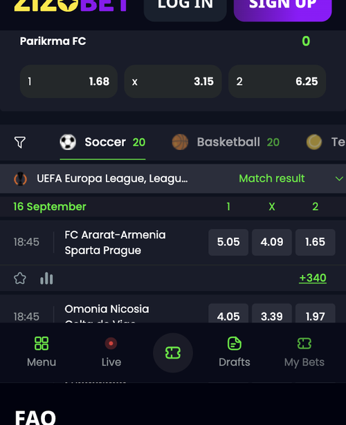 zizobet europa league odds with extra markets